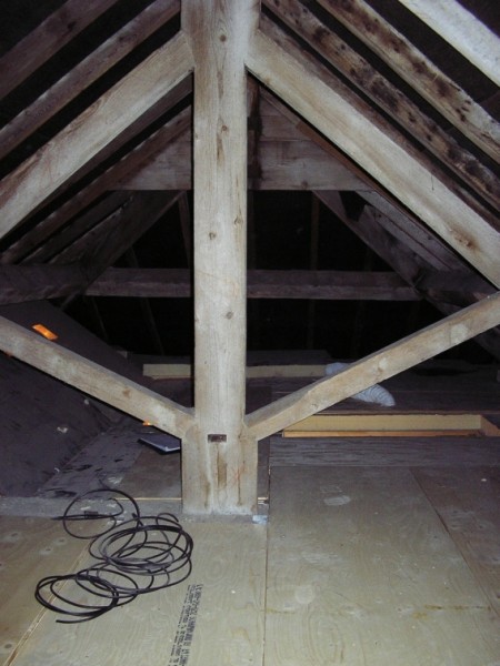 alterations to a king post truss